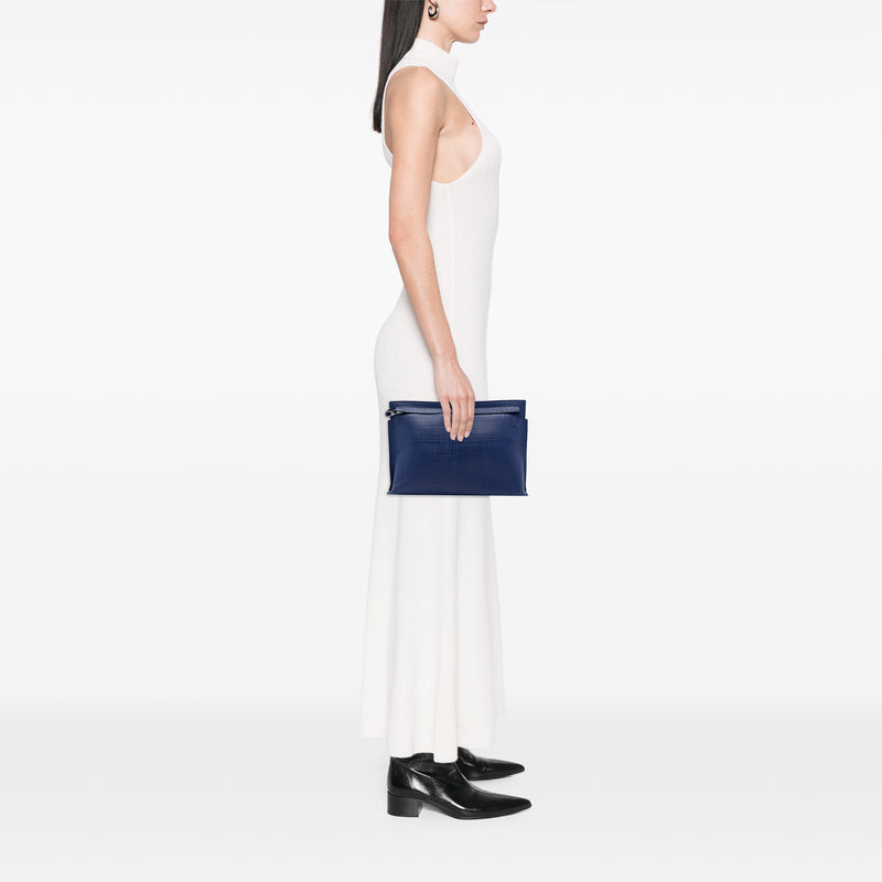 Leather Anagram T Clutch - Image 7