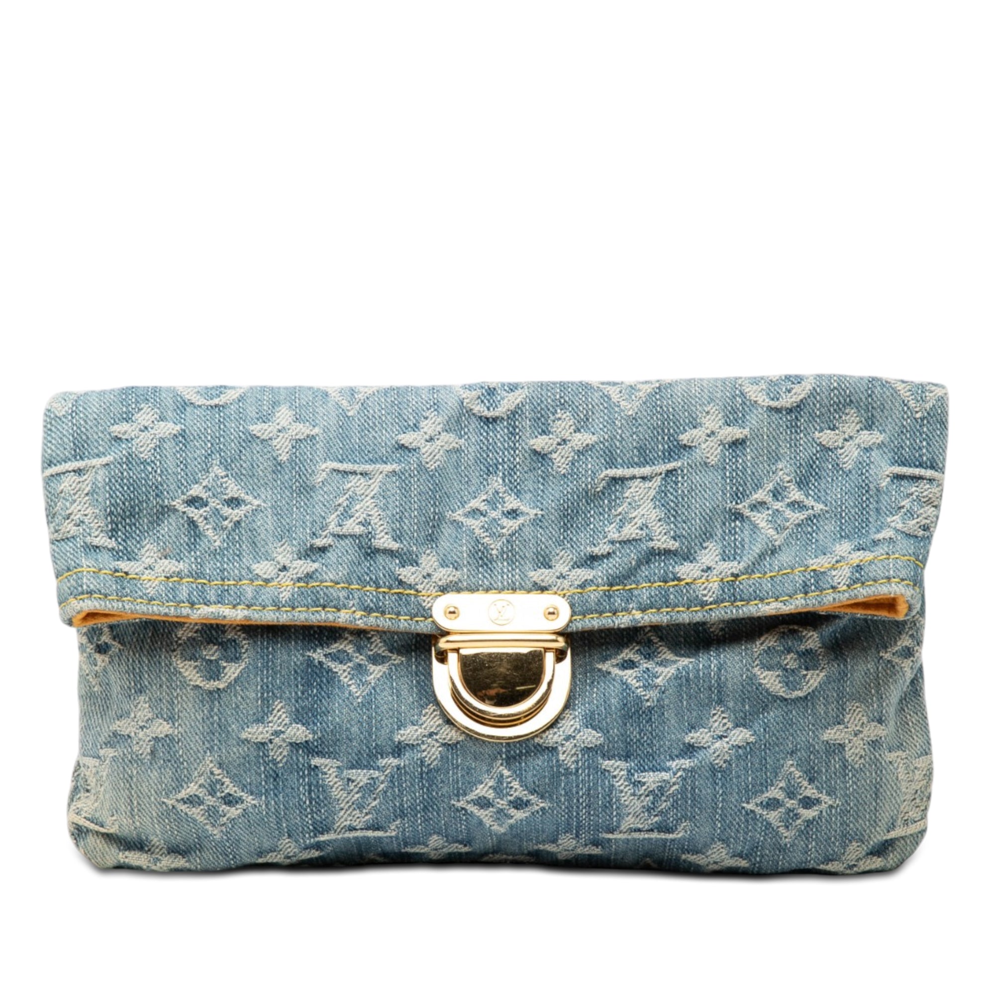 Monogram Denim Pochette Plate - Image 1