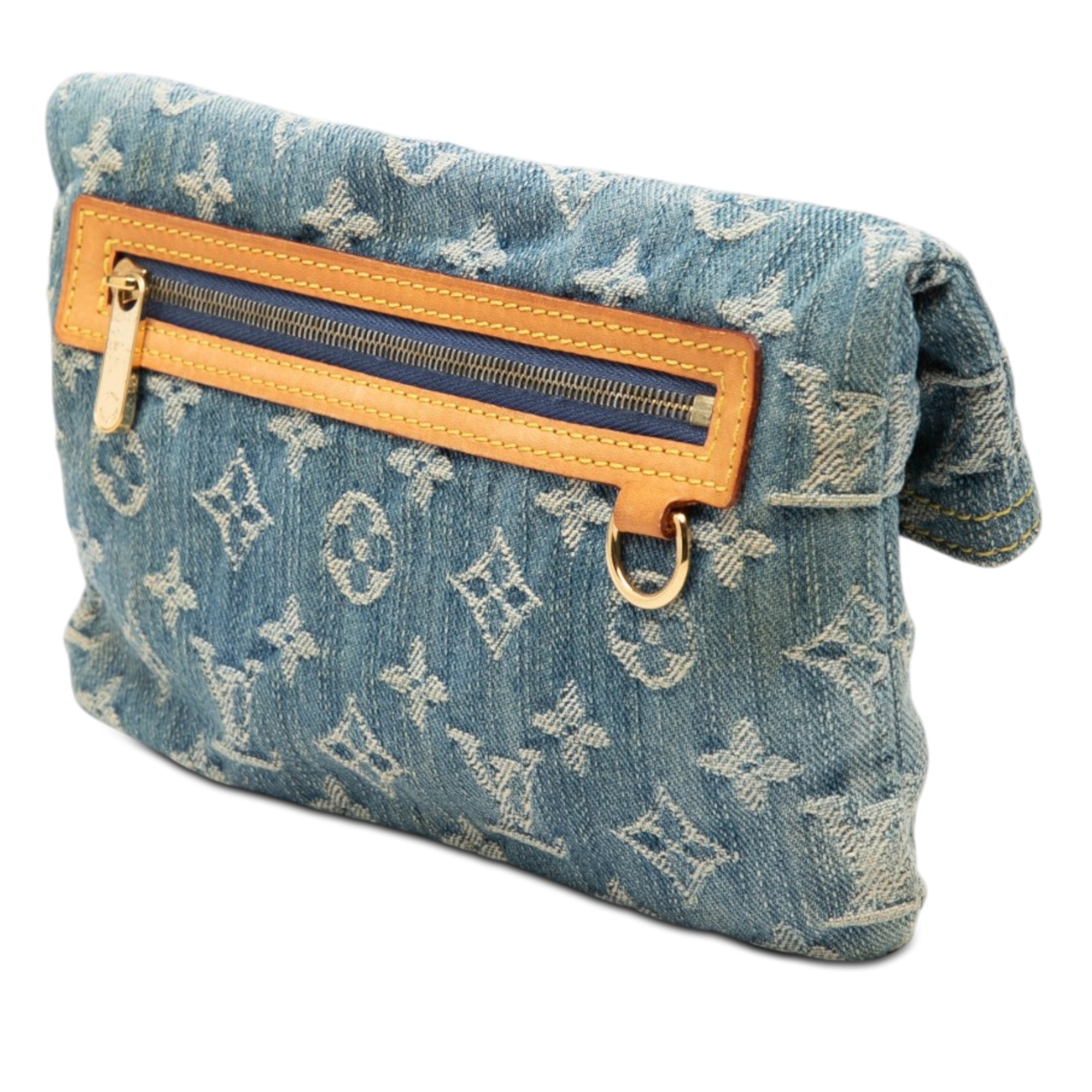 Monogram Denim Pochette Plate - Image 2