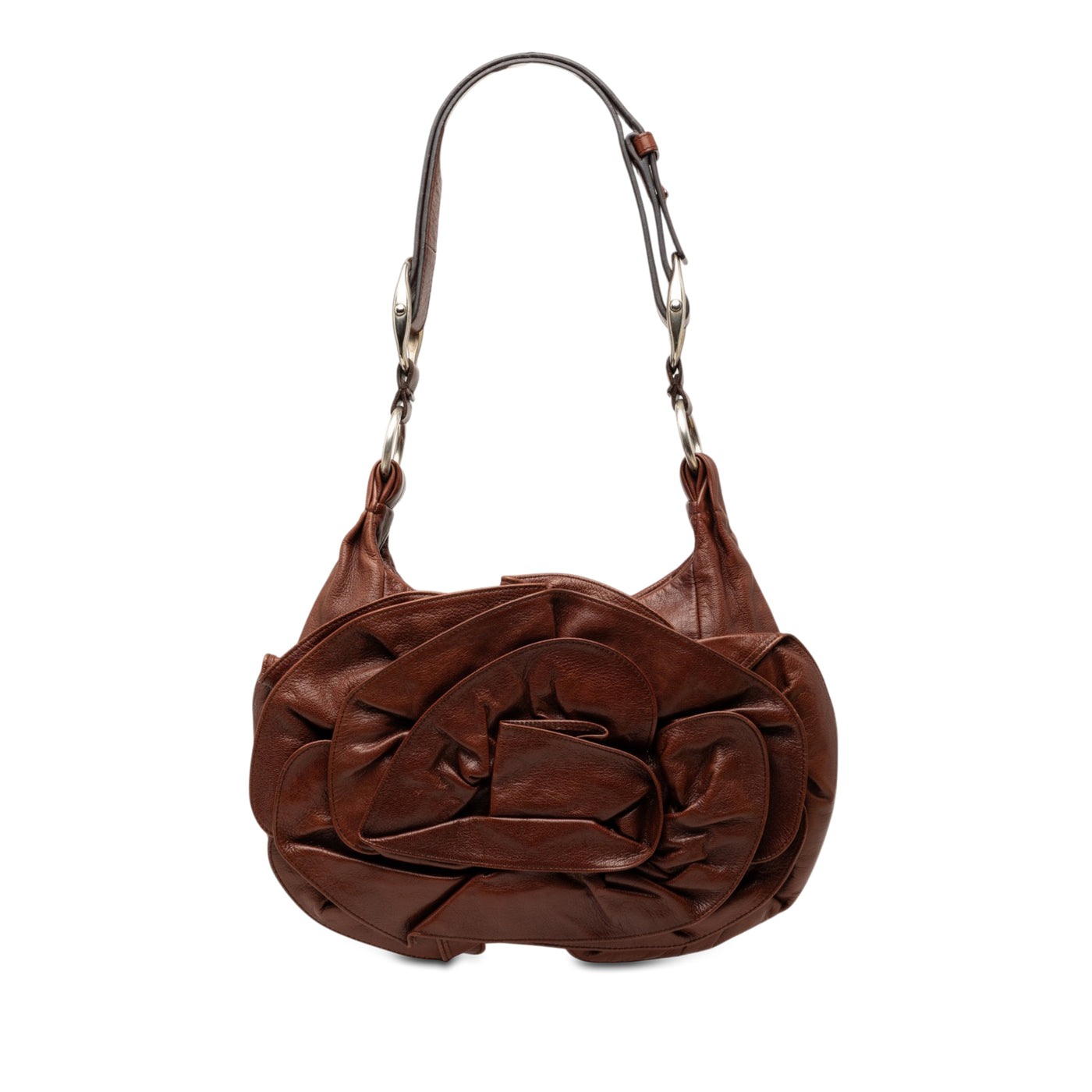 Leather Nadja Rose Petal Shoulder Bag - Image 1