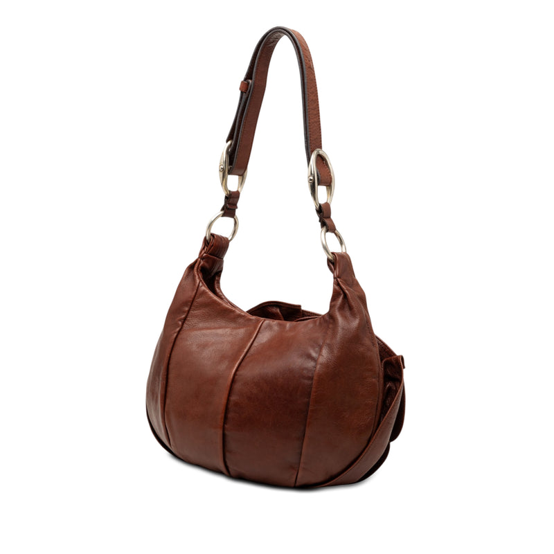 Leather Nadja Rose Petal Shoulder Bag - Image 2