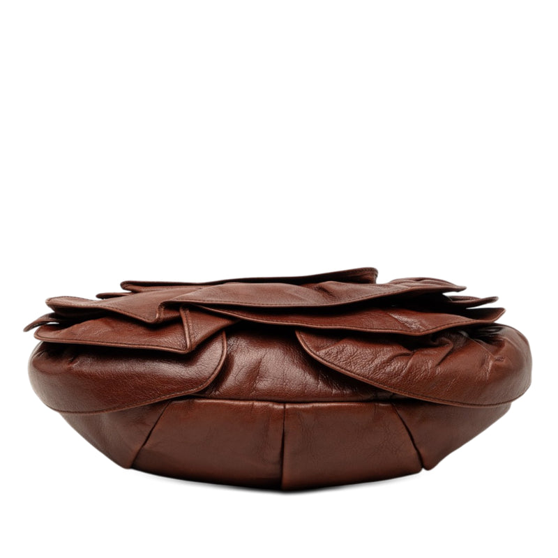 Leather Nadja Rose Petal Shoulder Bag - Image 3