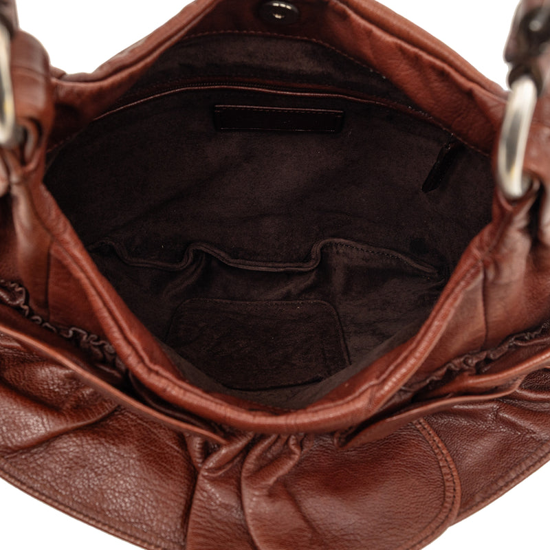 Leather Nadja Rose Petal Shoulder Bag - Image 4