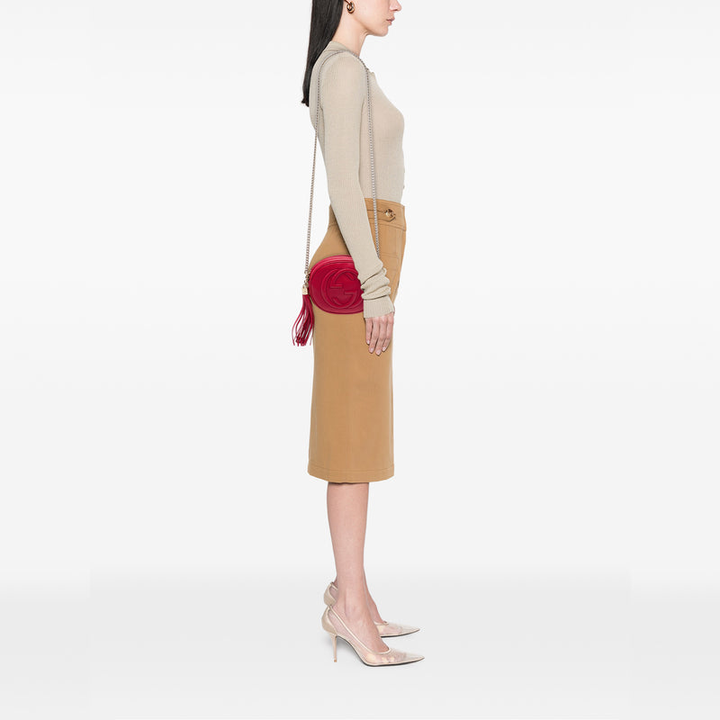 Mini Pebbled Calfskin Soho Chain Crossbody - Image 6