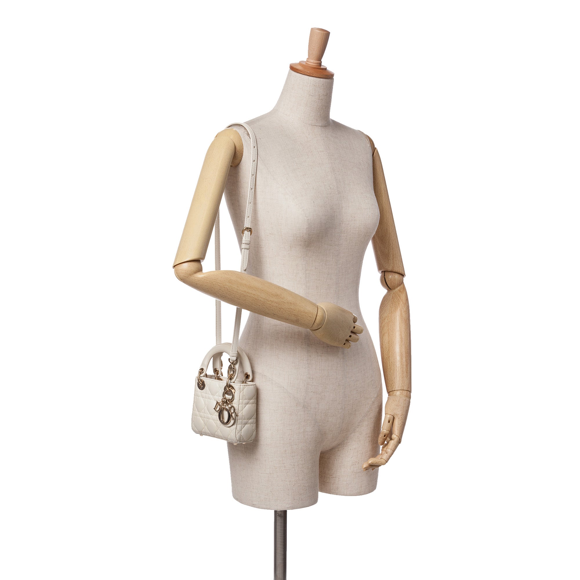 Micro Lambskin Cannage Lady Dior - Image 10