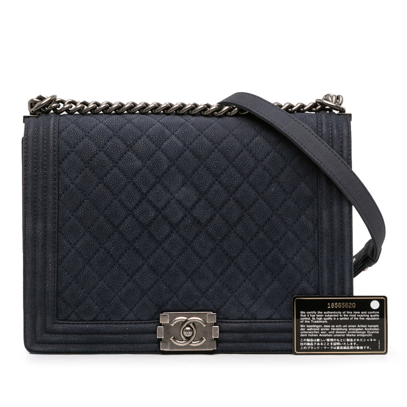 Large Iridescent Quilted Caviar Boy Flap - Image 11