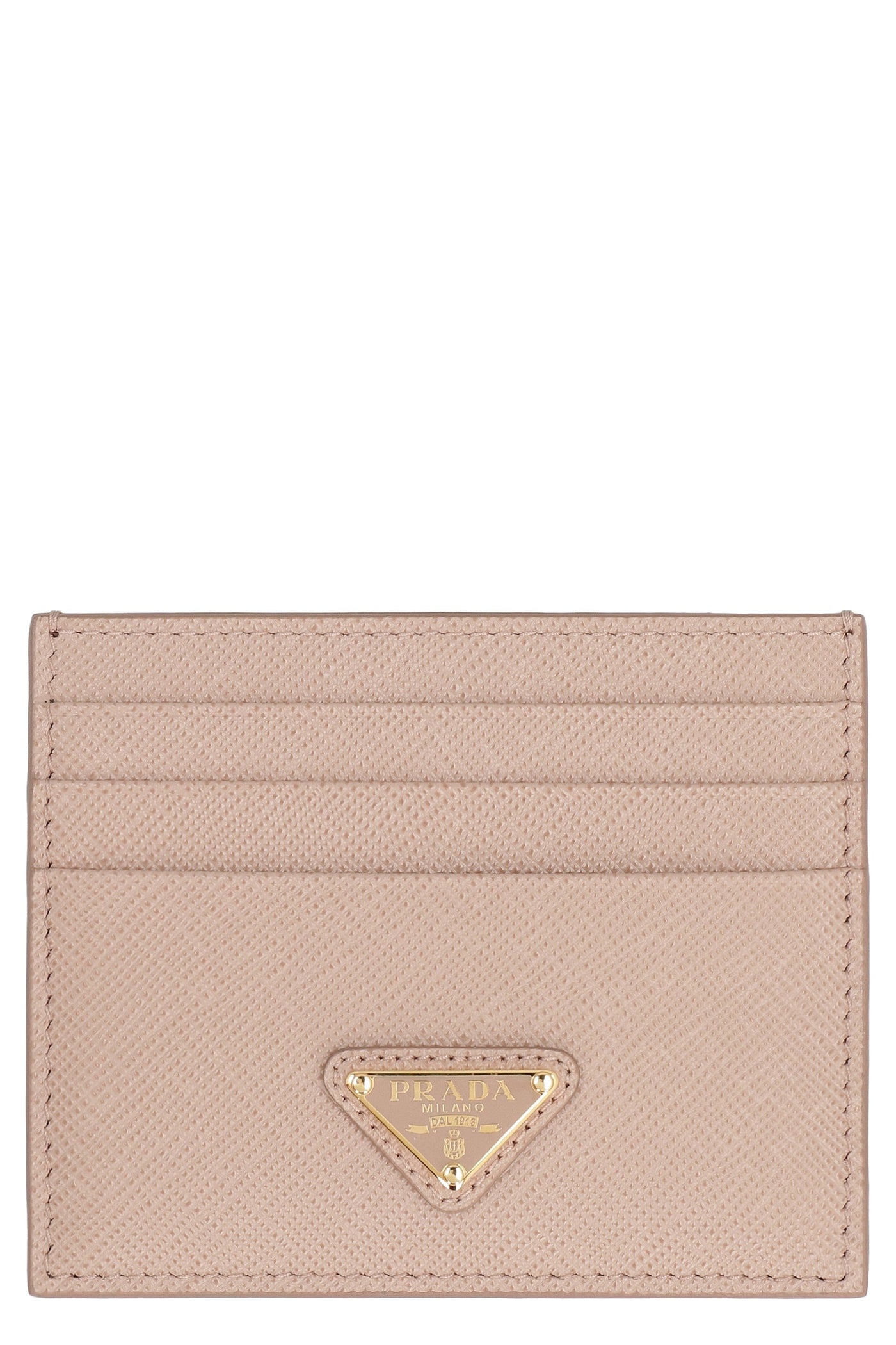 Prada Saffiano Calfskin Card Case — Pink Calf Wallets & Purses