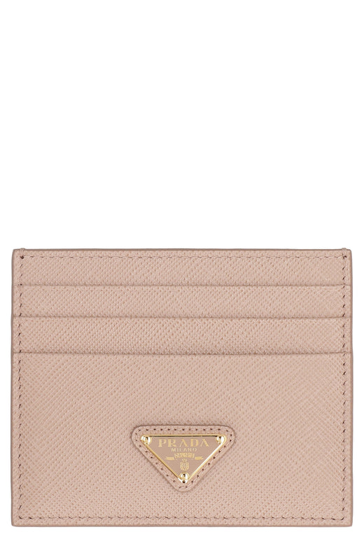 Prada Saffiano Calfskin Card Case — Pink Calf Wallets & Purses