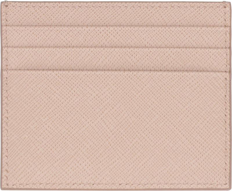 Prada Saffiano Calfskin Card Case — Pink Calf Wallets & Purses