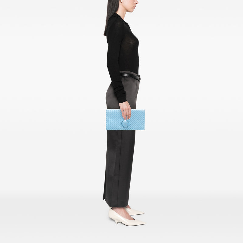 Nappa Intrecciato Turn Lock Clutch - Image 7