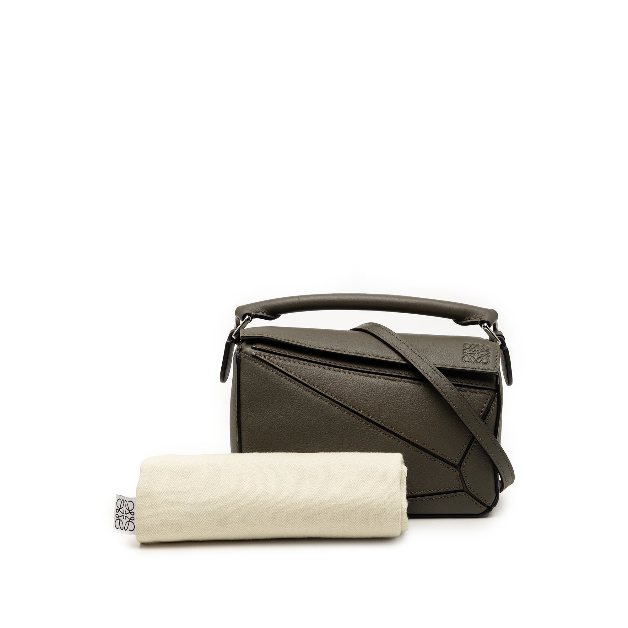 Mini Calfskin Puzzle Satchel - Image 8
