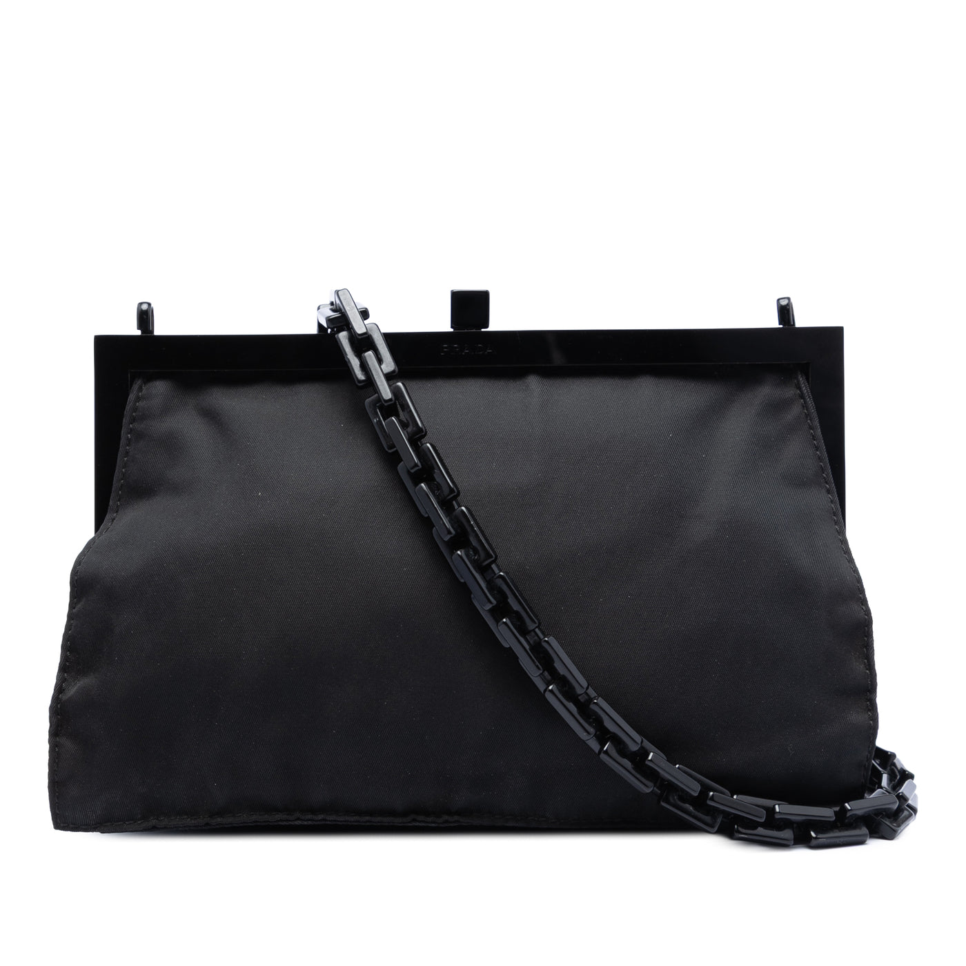 Tessuto Kisslock Frame Chain Crossbody - Image 1