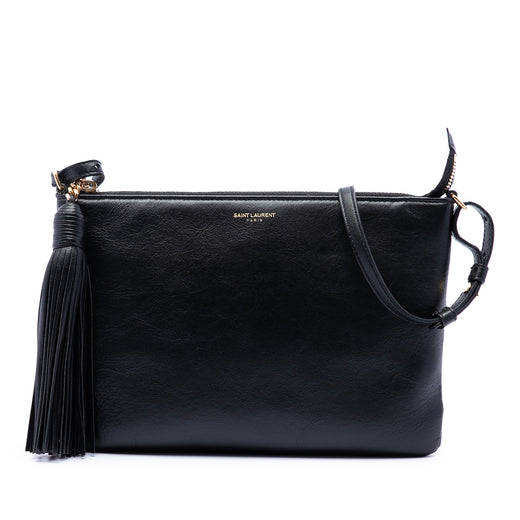 Leather Teen Monogram Crossbody - Image 1