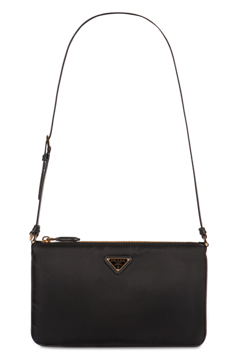 Prada Re-Nylon Shoulder Bag — Black Polyamide