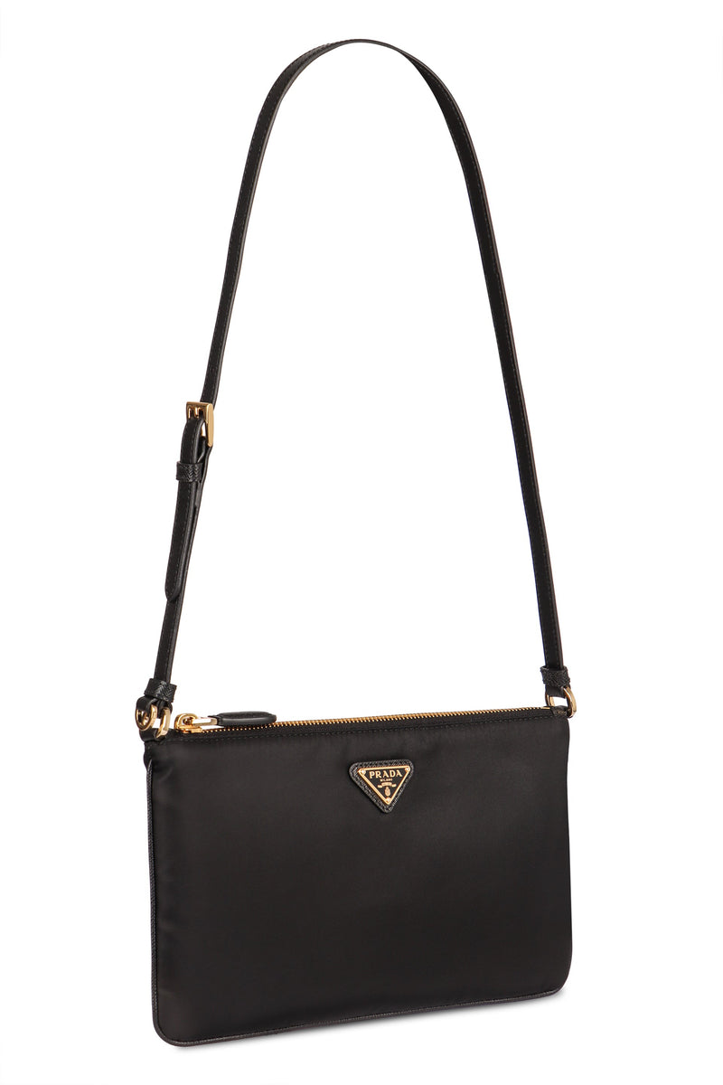 Prada Re-Nylon Shoulder Bag — Black Polyamide