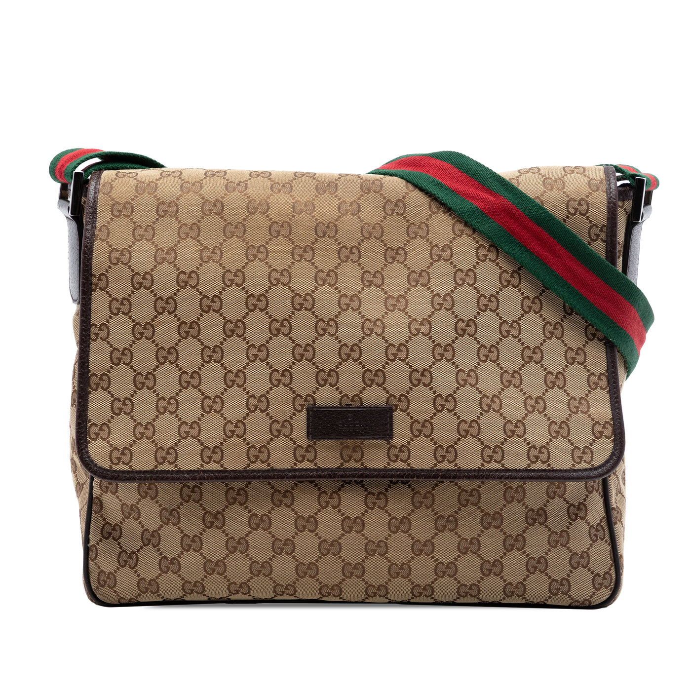 GG Canvas Web Flap Messenger Bag - Image 1