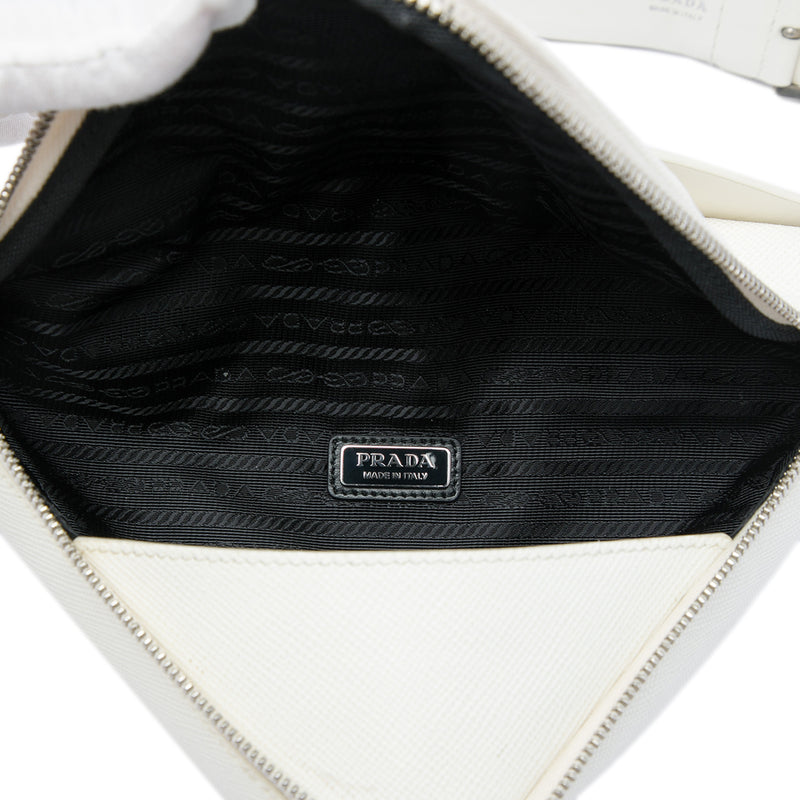 Saffiano Cuir Triangle Convertible Shoulder Bag - Image 4
