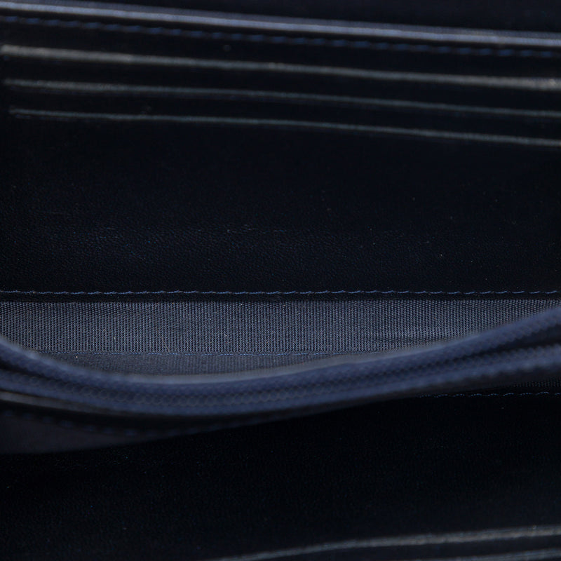 CC Chevron Lambskin Studded Wallet On Chain - Image 4