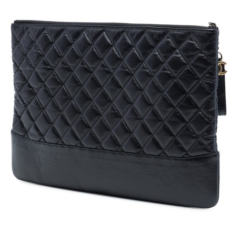 Large Aged Calfskin Gabrielle O Case Clutch - Image 2