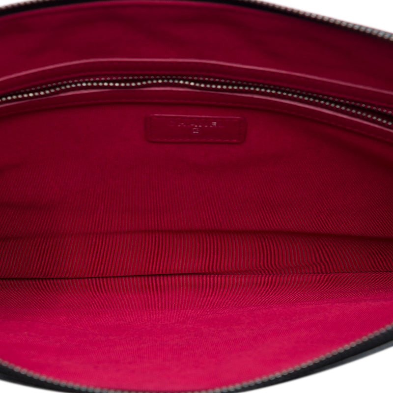 Large Aged Calfskin Gabrielle O Case Clutch - Image 4