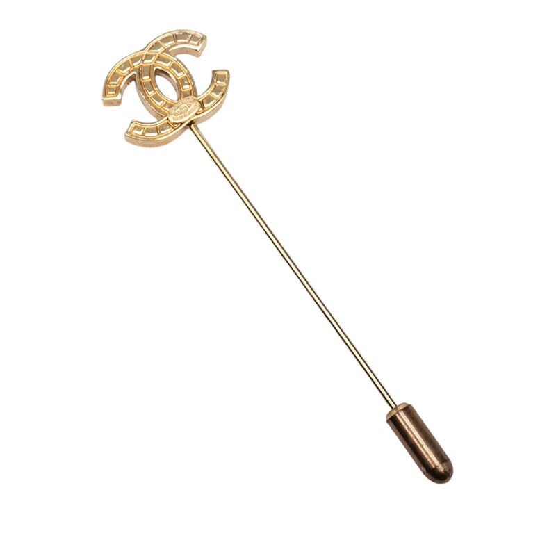 CC Gold Plated Pin Brooch - Image 2