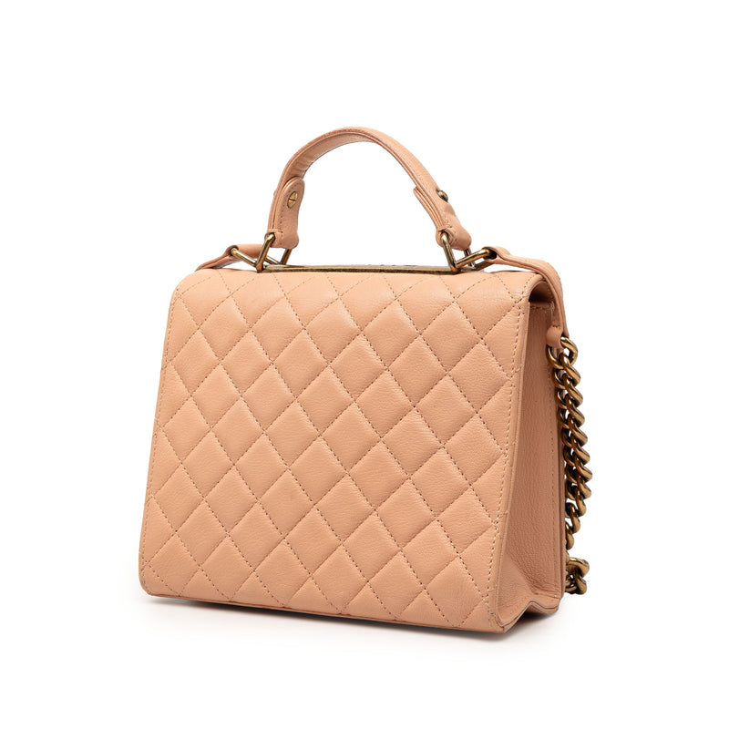 Large Quilted Goatskin Reissue 2.55 Rita Top Handle Flap - Image 2