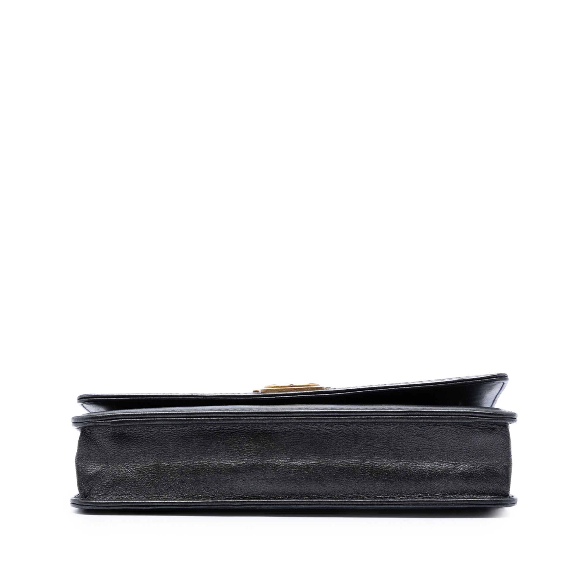 Quilted Lambskin Double Stitch Boy Wallet On Chain - Image 3