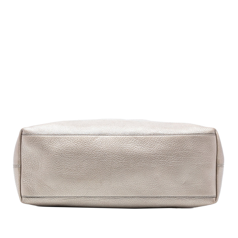 Medium Metallic Calfskin Soho Chain Tote - Image 3