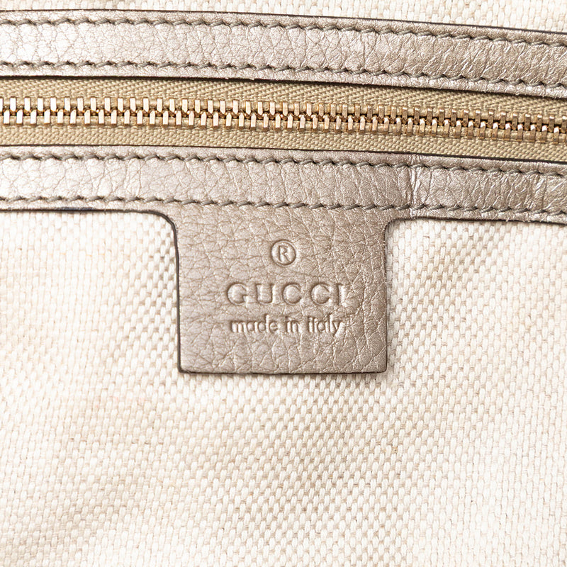 Medium Metallic Calfskin Soho Chain Tote - Image 5
