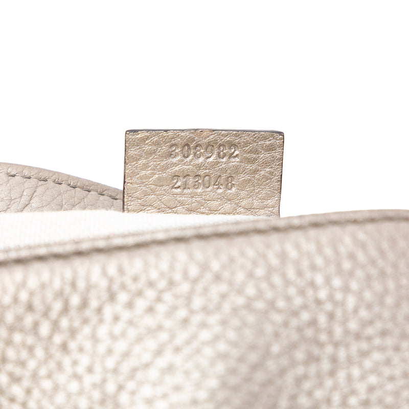 Medium Metallic Calfskin Soho Chain Tote - Image 6