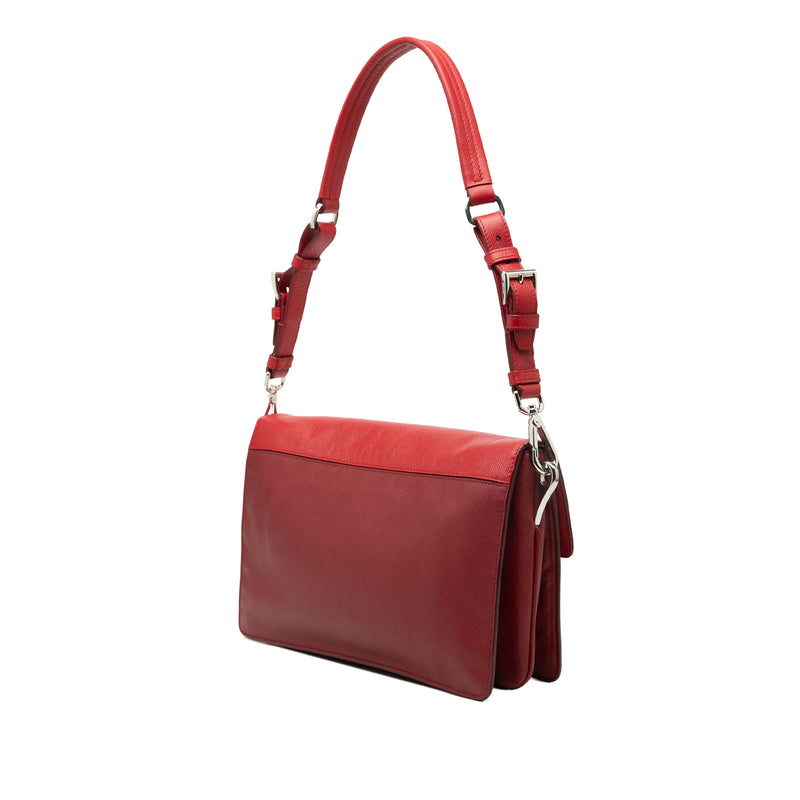 Bicolor Saffiano Sound Lock Shoulder Bag - Image 2