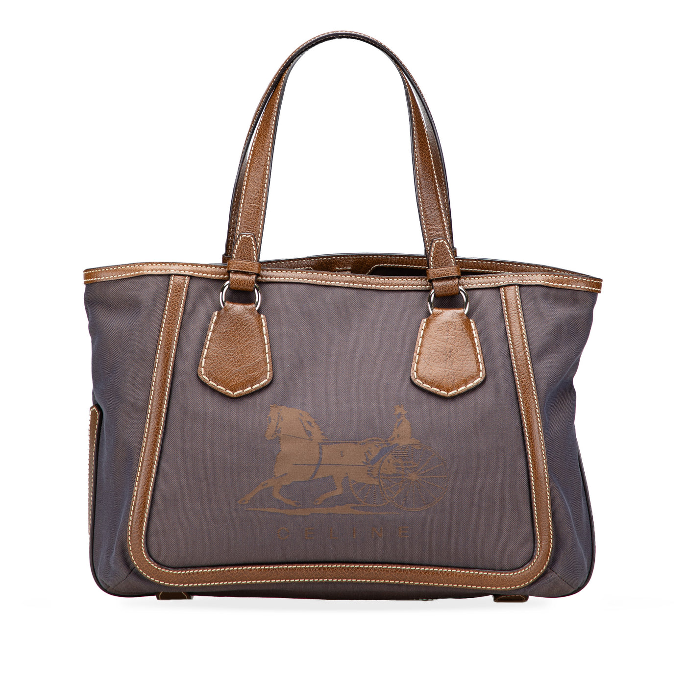 Canvas Carriage Tote - Image 1