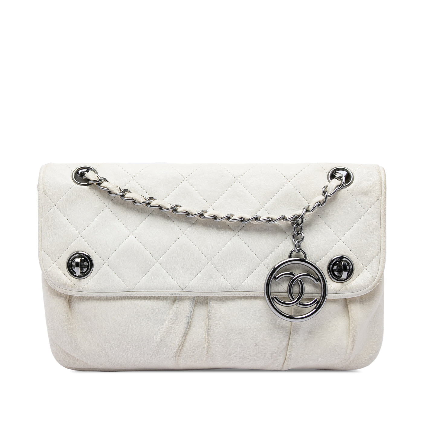 CC Quilted Lambskin Double Turnlock Flap - Image 1