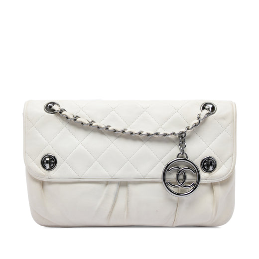 CC Quilted Lambskin Double Turnlock Flap - Image 1