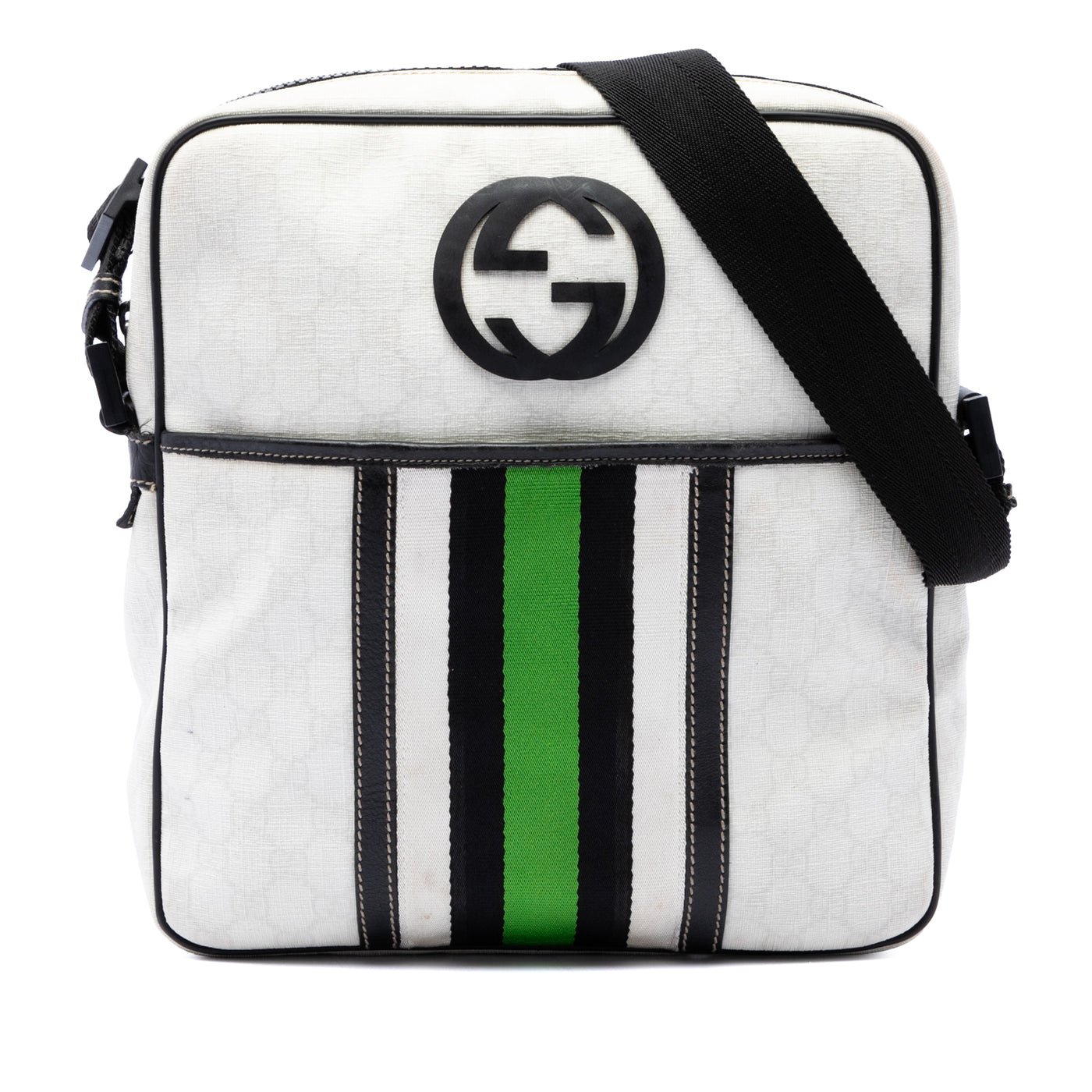 GG Supreme Interlocking G Web Crossbody - Image 1