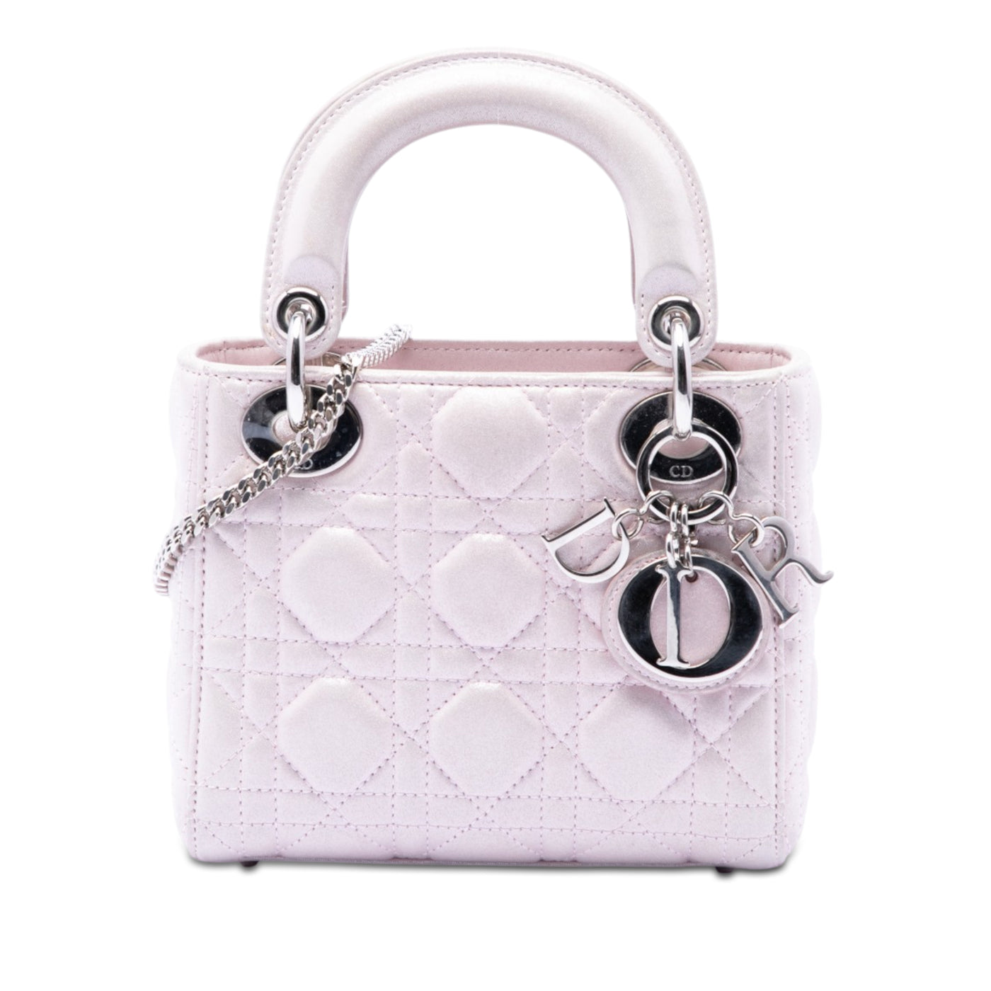 Mini Iridescent Lambskin Cannage Lady Dior - Image 1