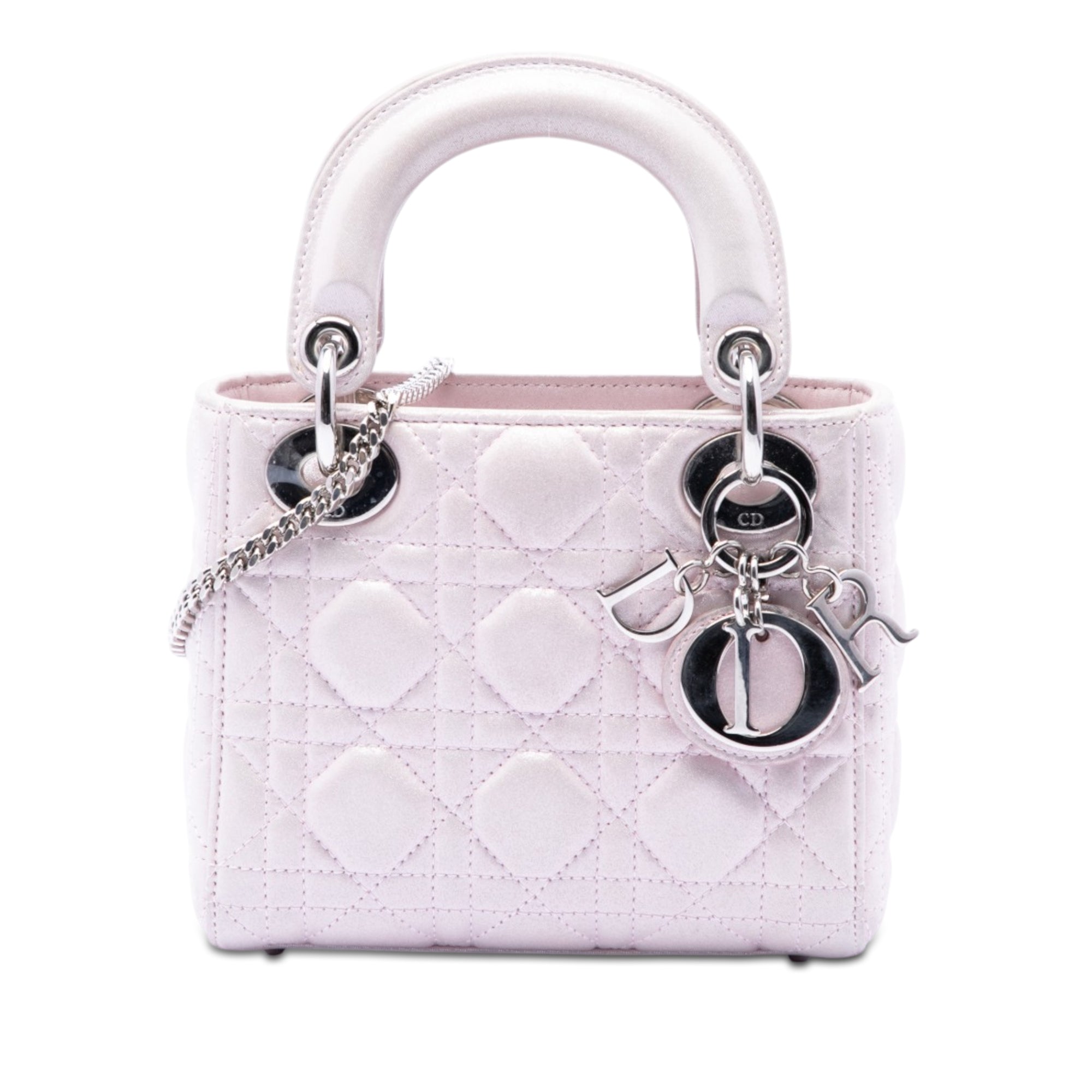 Mini Iridescent Lambskin Cannage Lady Dior - Image 1