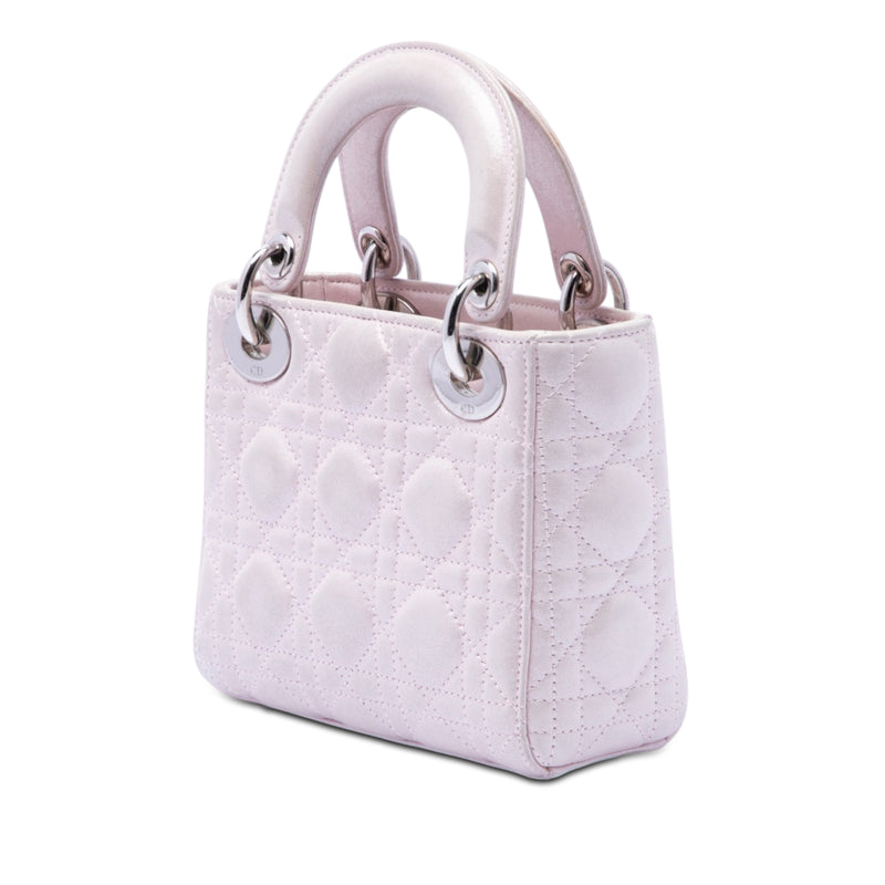 Mini Iridescent Lambskin Cannage Lady Dior - Image 2