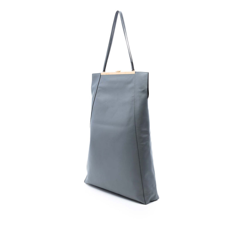 Smooth Calfskin Clasp Cabas Tote - Image 2