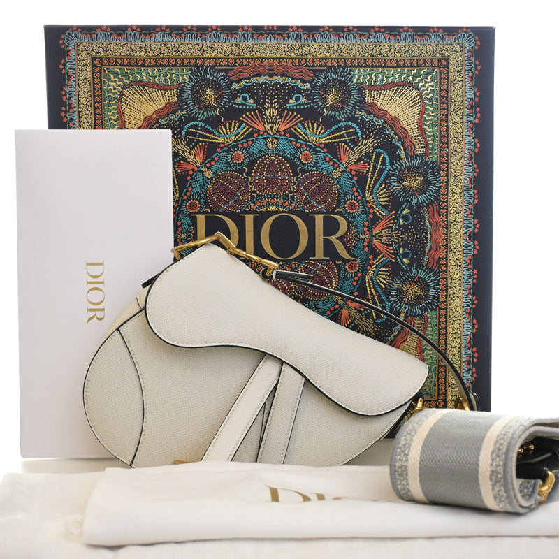 Mini Grained Calfskin Saddle Bag - Image 15
