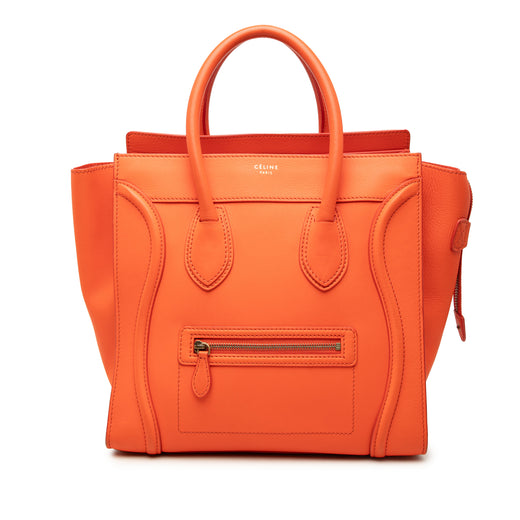 Mini Leather Luggage Tote - Image 1