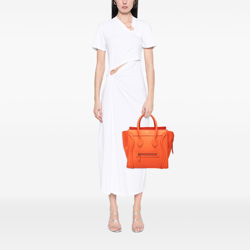 Mini Leather Luggage Tote - Image 6