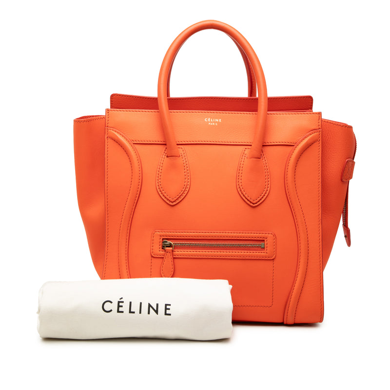 Mini Leather Luggage Tote - Image 7