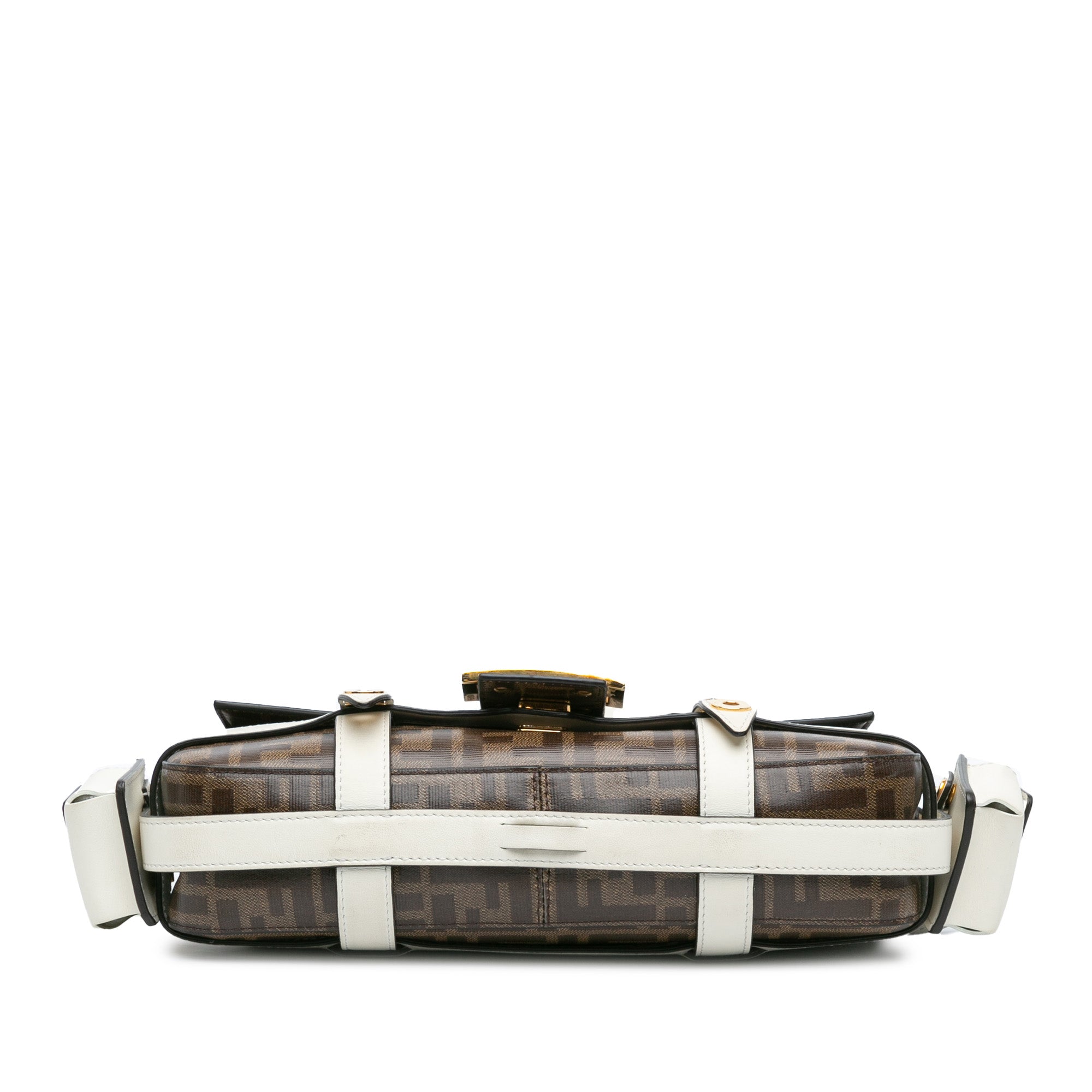 Zucca Glazed Fabric Cage Baguette Satchel - Image 3