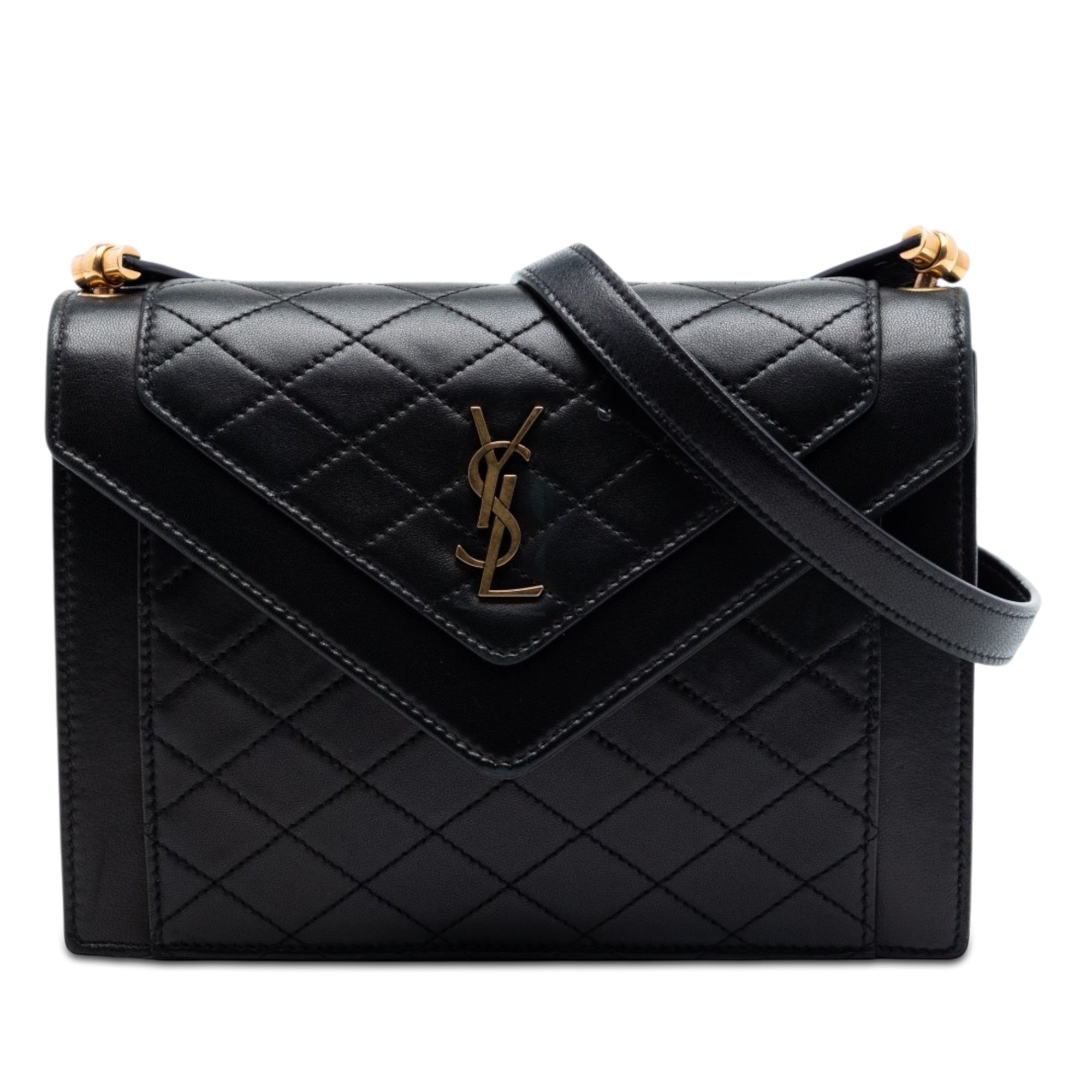 Mini Quilted Lambskin Monogram Gaby Crossbody - Image 1