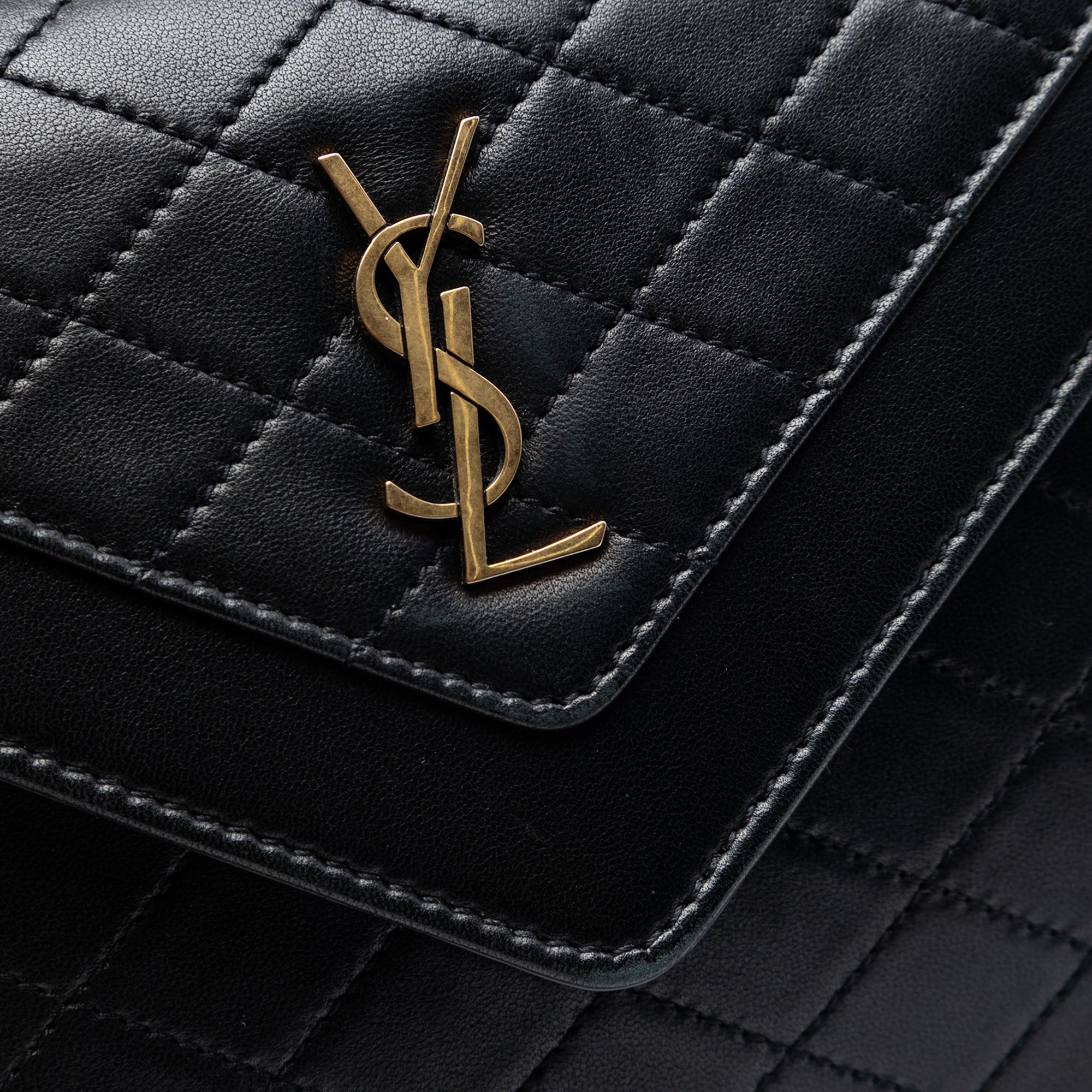 Mini Quilted Lambskin Monogram Gaby Crossbody - Image 5