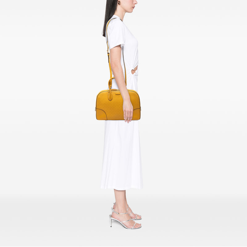 Diamante Bright Leather Satchel - Image 9