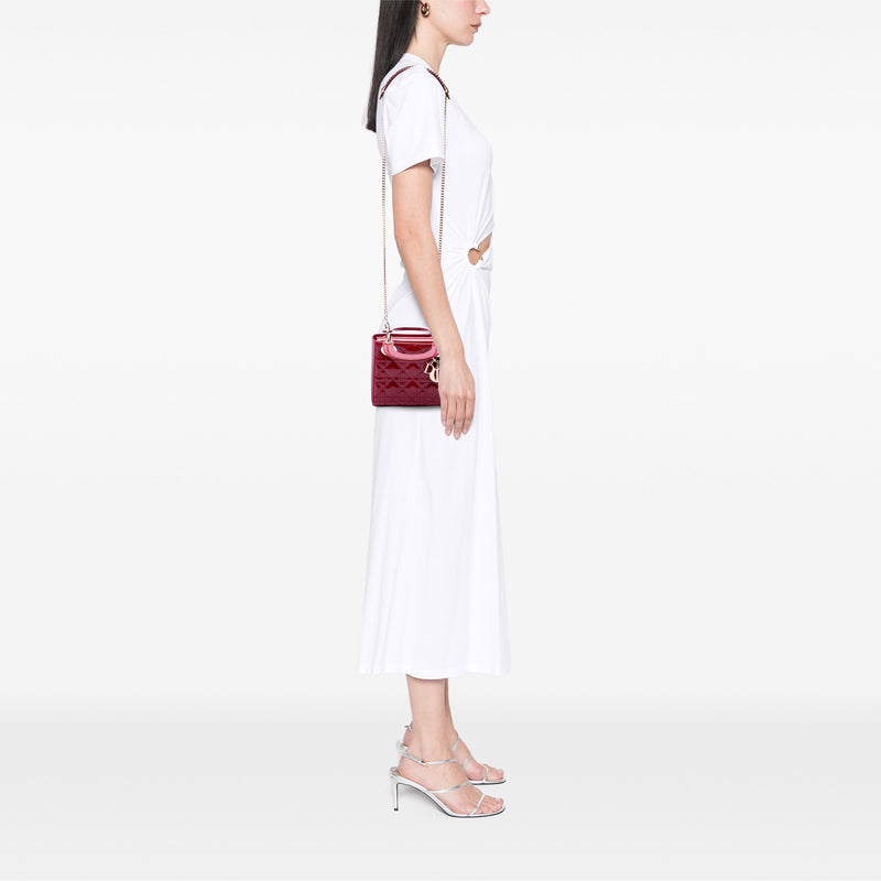 Mini Patent Cannage Lady Dior - Image 6