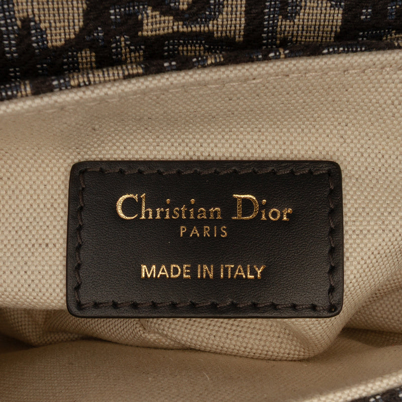 Mini Oblique Canvas Saddle Bag - Image 5