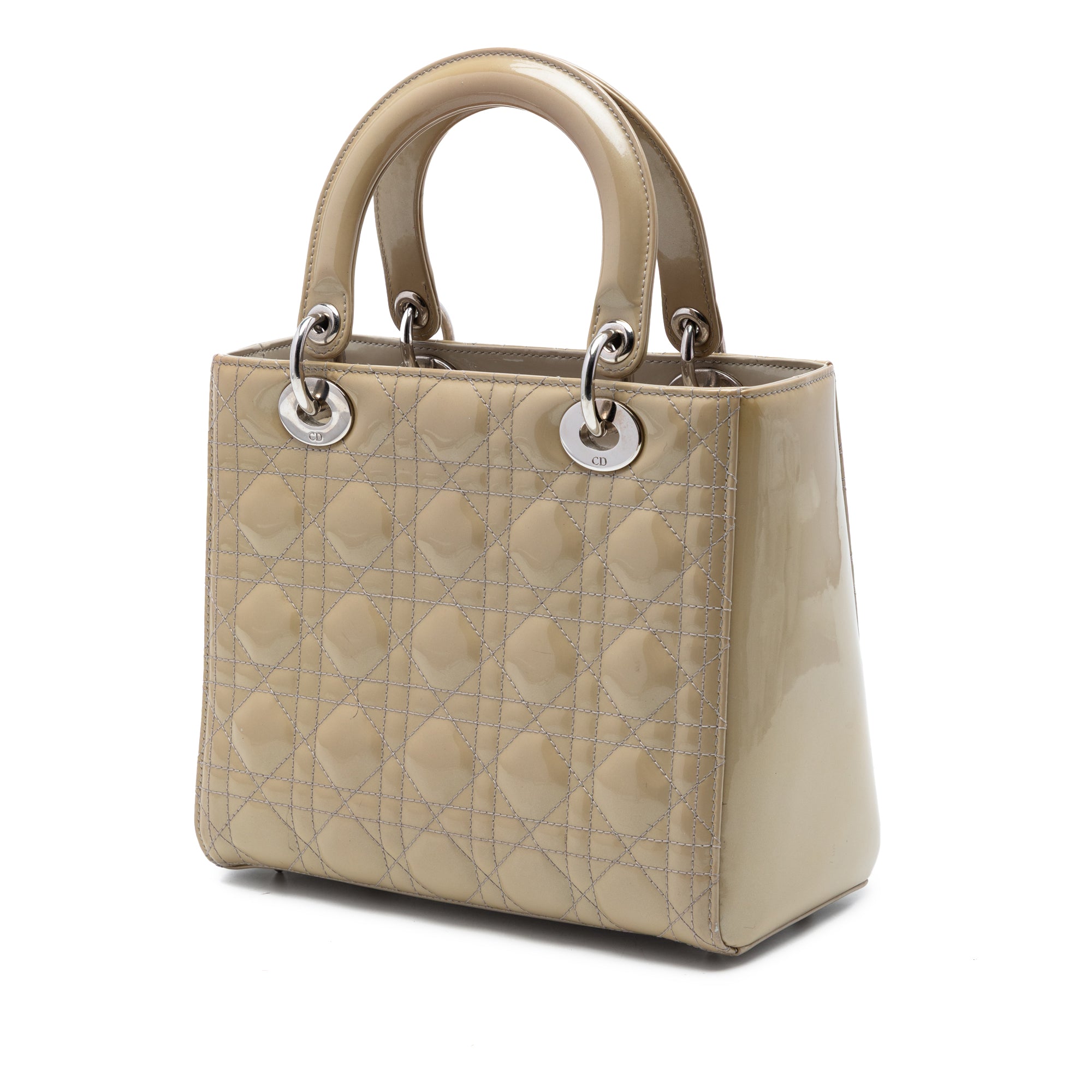 Medium Patent Cannage Lady Dior - Image 2